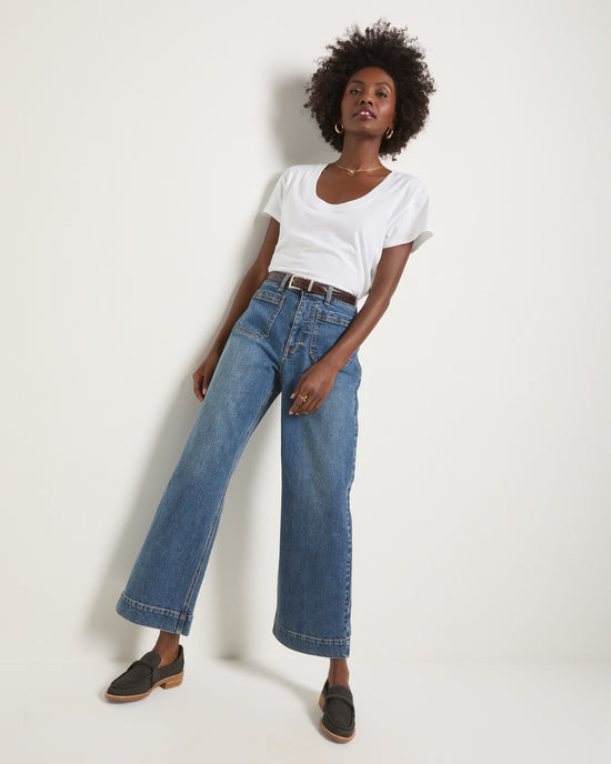 Storm $|& SEAS Caroline Cropped Wide Leg Jean - UGC On Fig