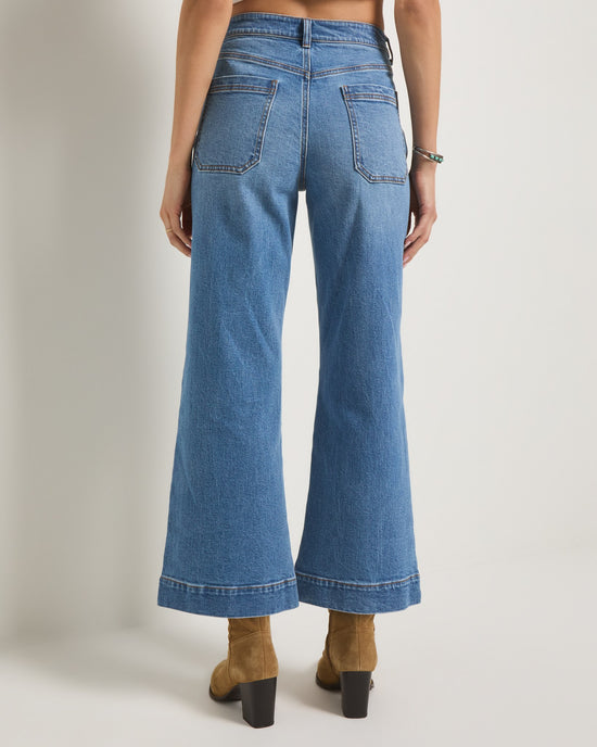 Pacific $|& SEAS Caroline Cropped Wide Leg Jean - SOF Back