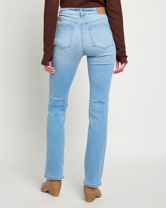 Lakeside Blue $|& Herizon Avril High Rise Slim Bootcut Jeans - SOF Back