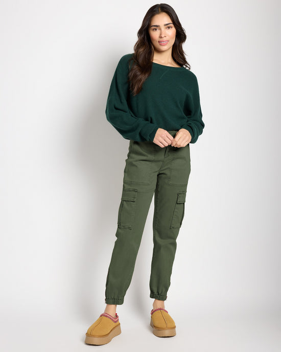Olive Branch Green $|& Herizon Niki Cargo Pant - UGC On Fig