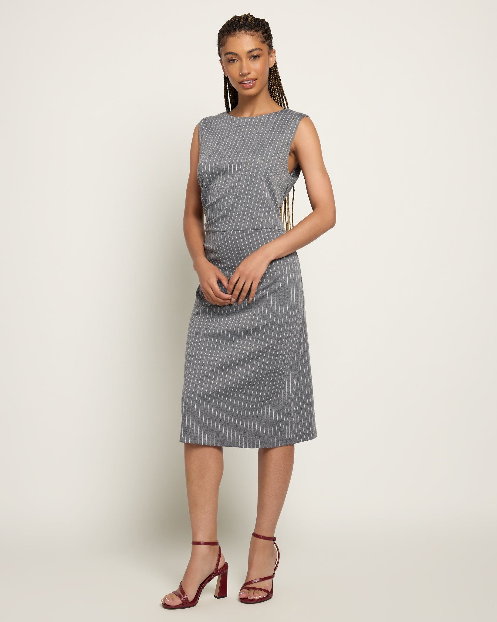 Graphite $|& Citrus Citywide Pleated Dress - UGC On Fig