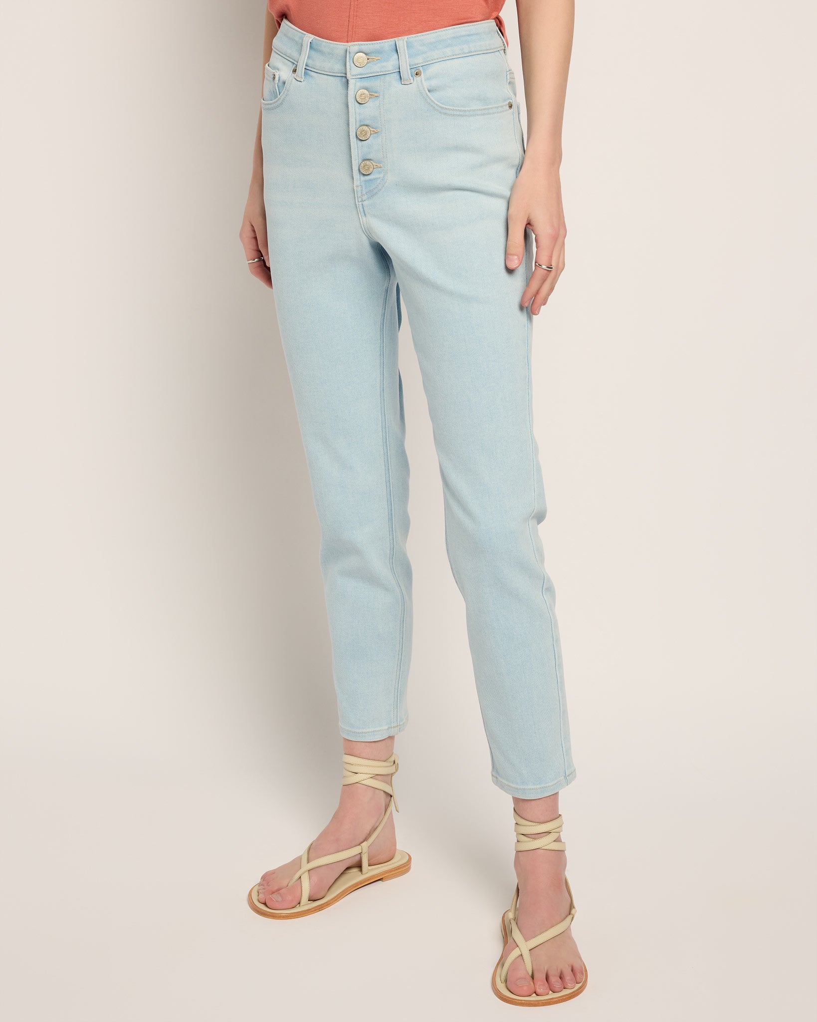 Clear Sky $|& SEAS River Exposed Button Fly Skinny Jean - SOF Front