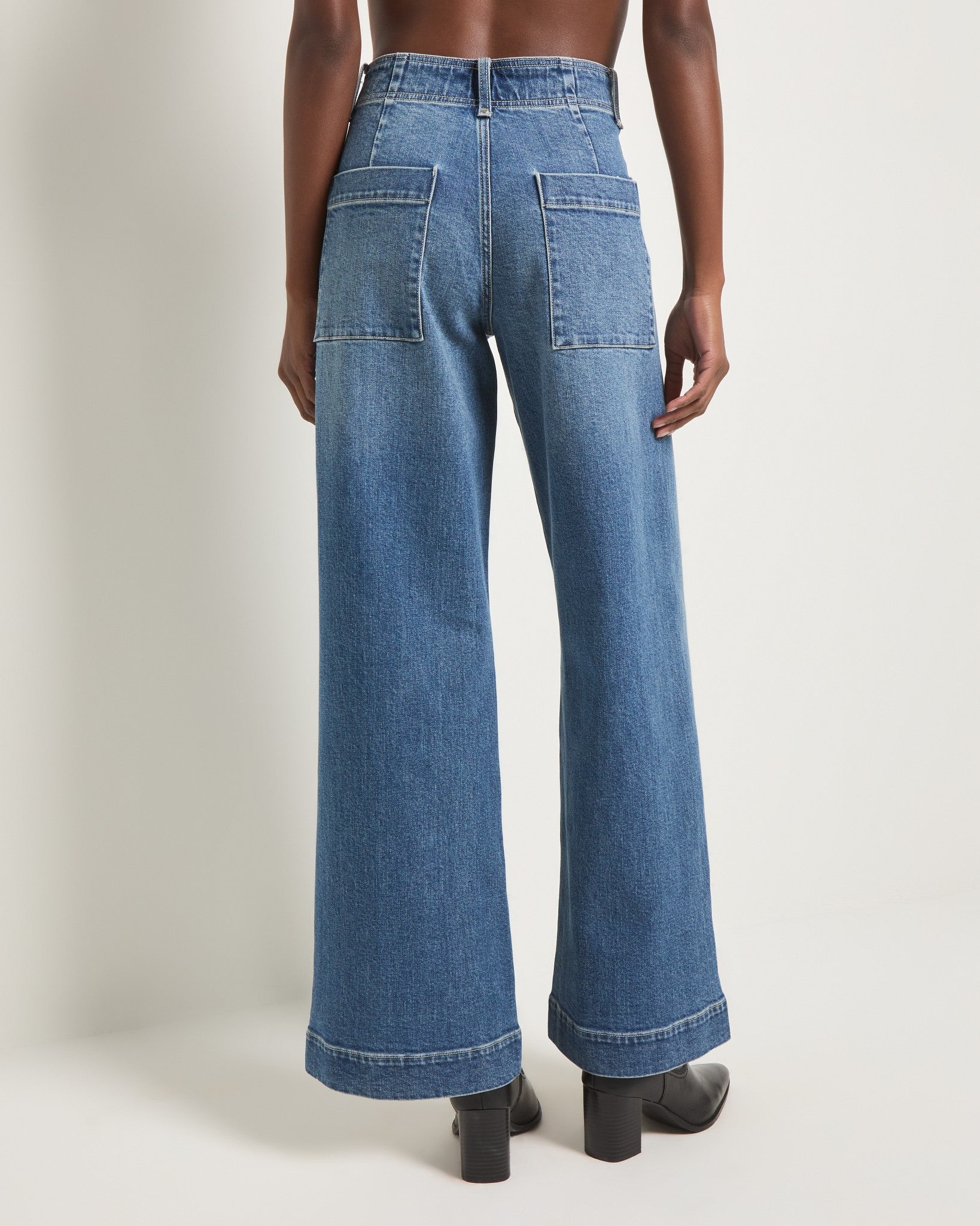 Swell $|& SEAS Pismo Wide Leg Jean - SOF Back