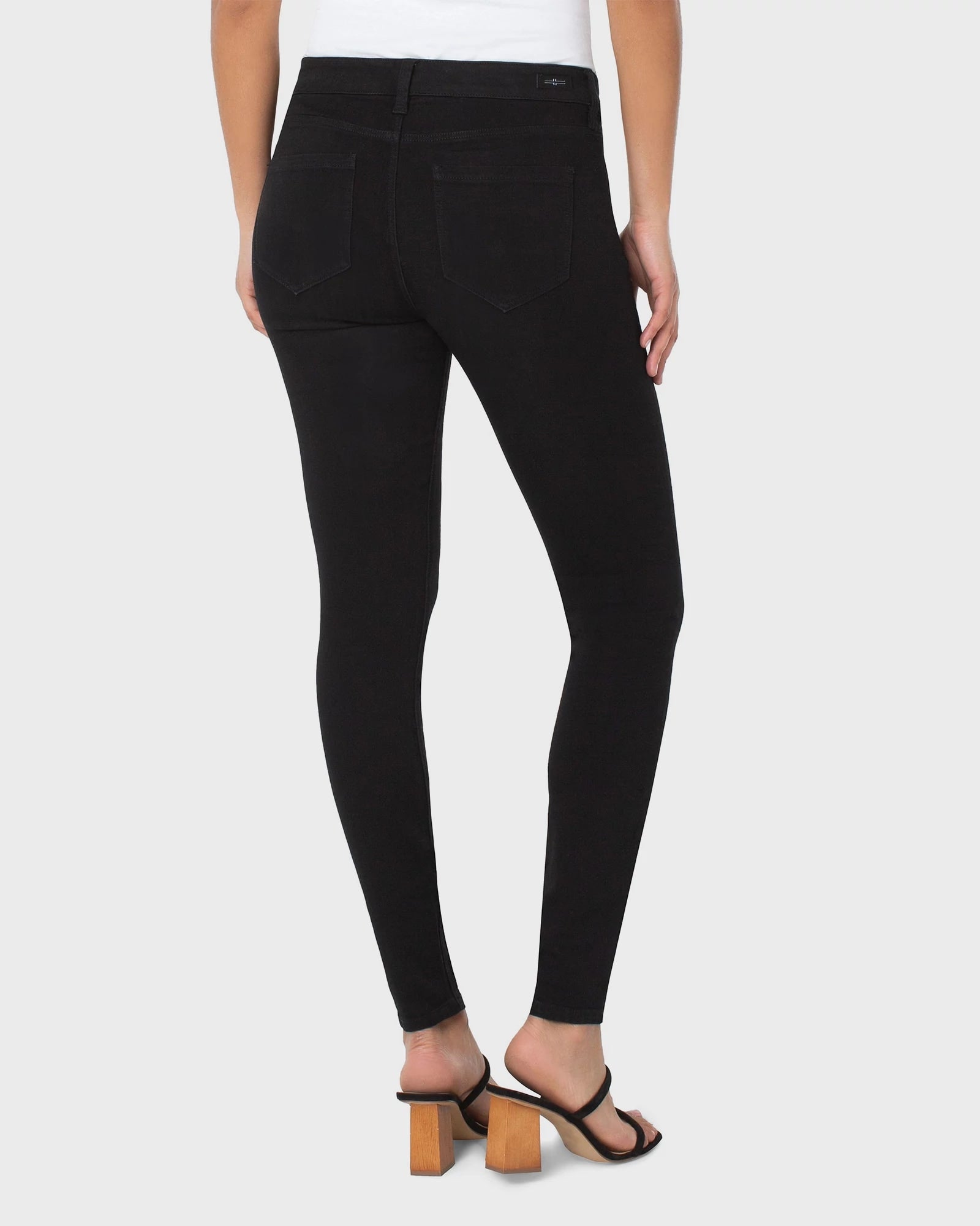 Black Rinse $|& Liverpool Abby Skinny Jeans - Hanger Side