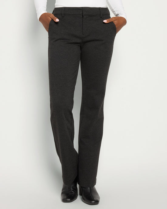Heathered Charcoal $|& Liverpool Kelsey Flare Trouser - SOF Front