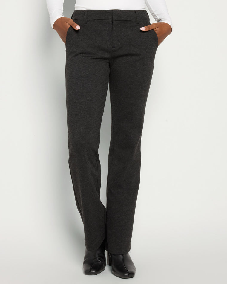 Heathered Charcoal $|& Liverpool Kelsey Flare Trouser - SOF Front