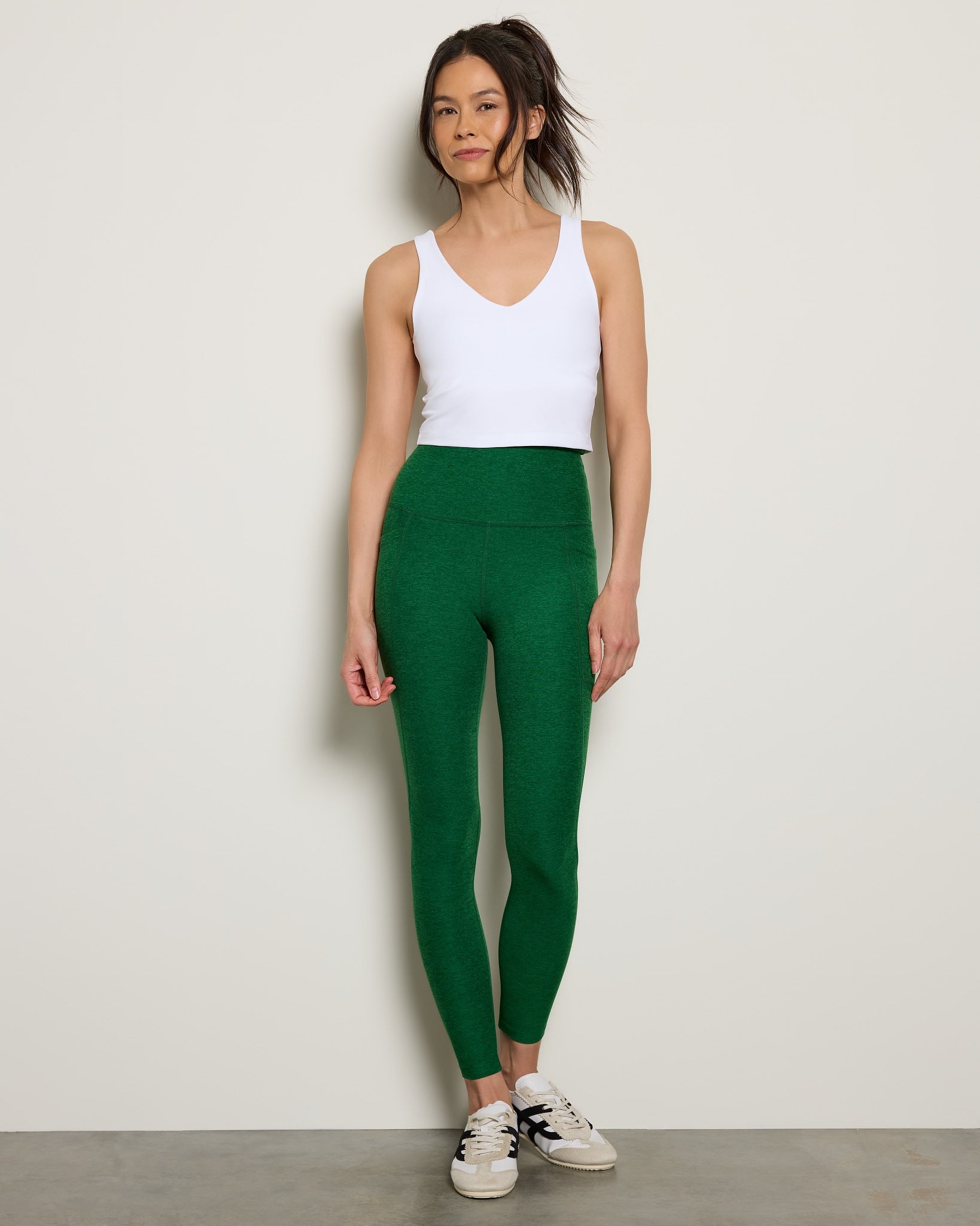 Cloud White $|& Beyond Yoga Spacedye Good Day Cropped Tank - UGC On Fig