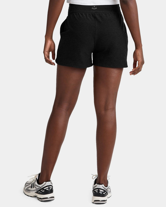 Darkest Night $|& Beyond Yoga Spacedye Move Up 3" Short - Hanger Side