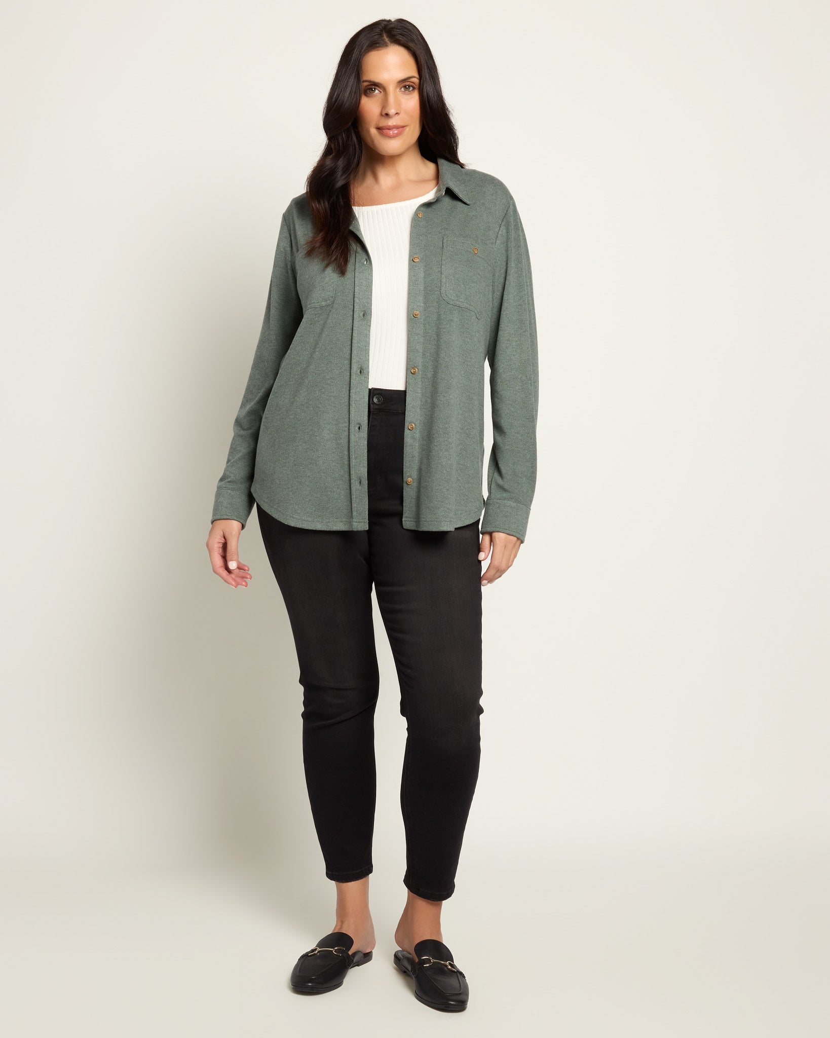 Heather Foliage $|& Thread & Supply Lewis Shirt - UGC On Fig