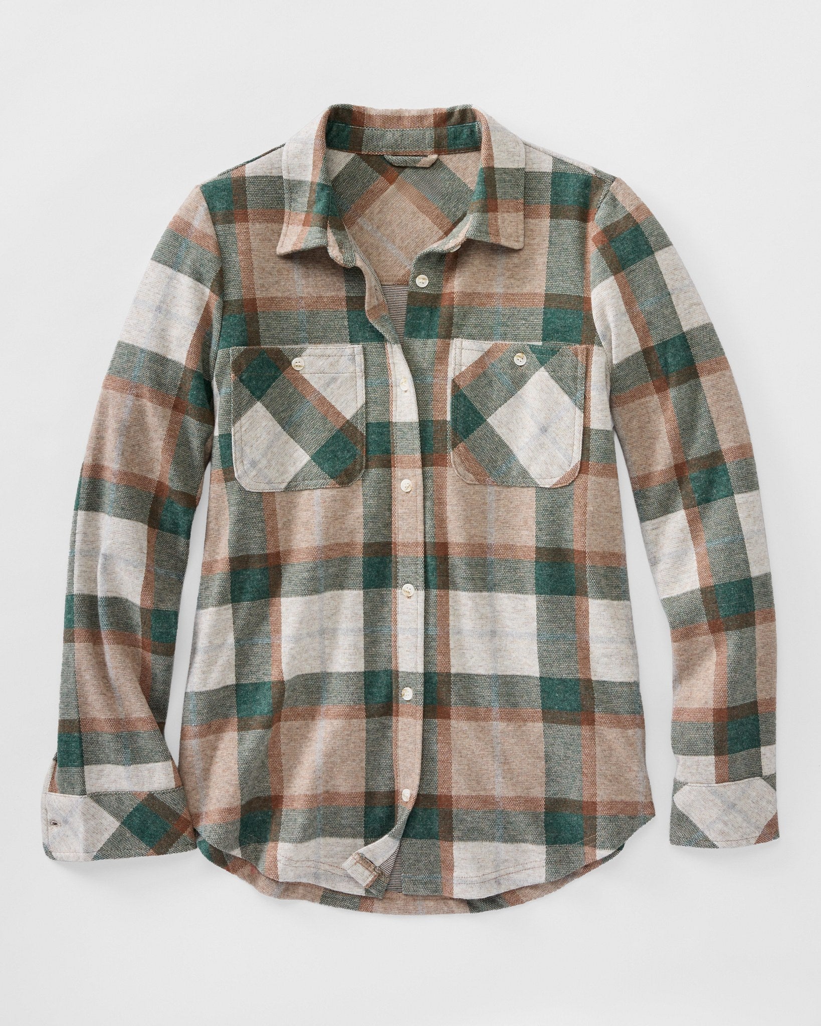 Green Forest $|& Thread & Supply Lewis Plaid Shirt - Hanger Detail