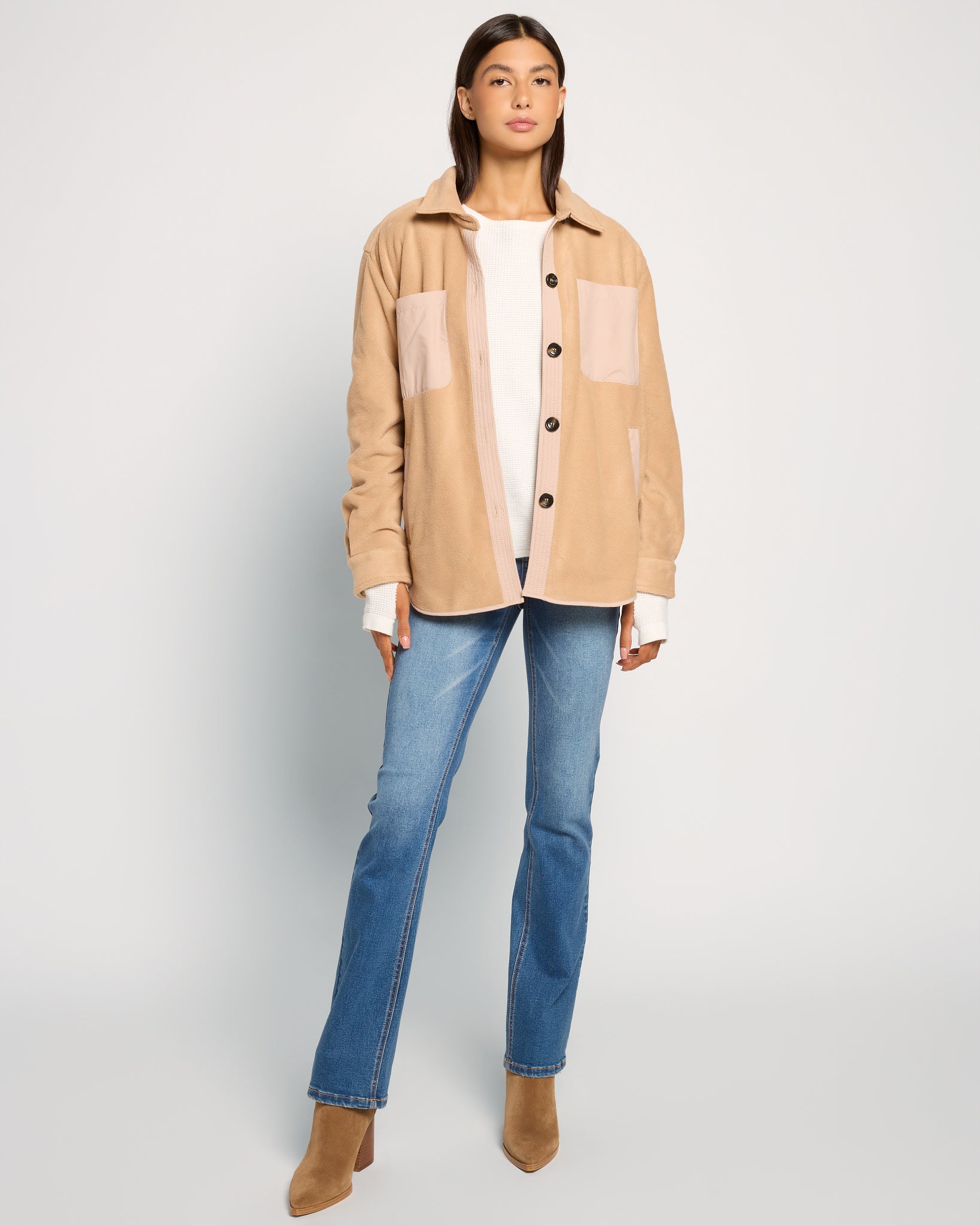 Dusk $|& Herizon Getaway Sherpa Shacket - UGC On Fig