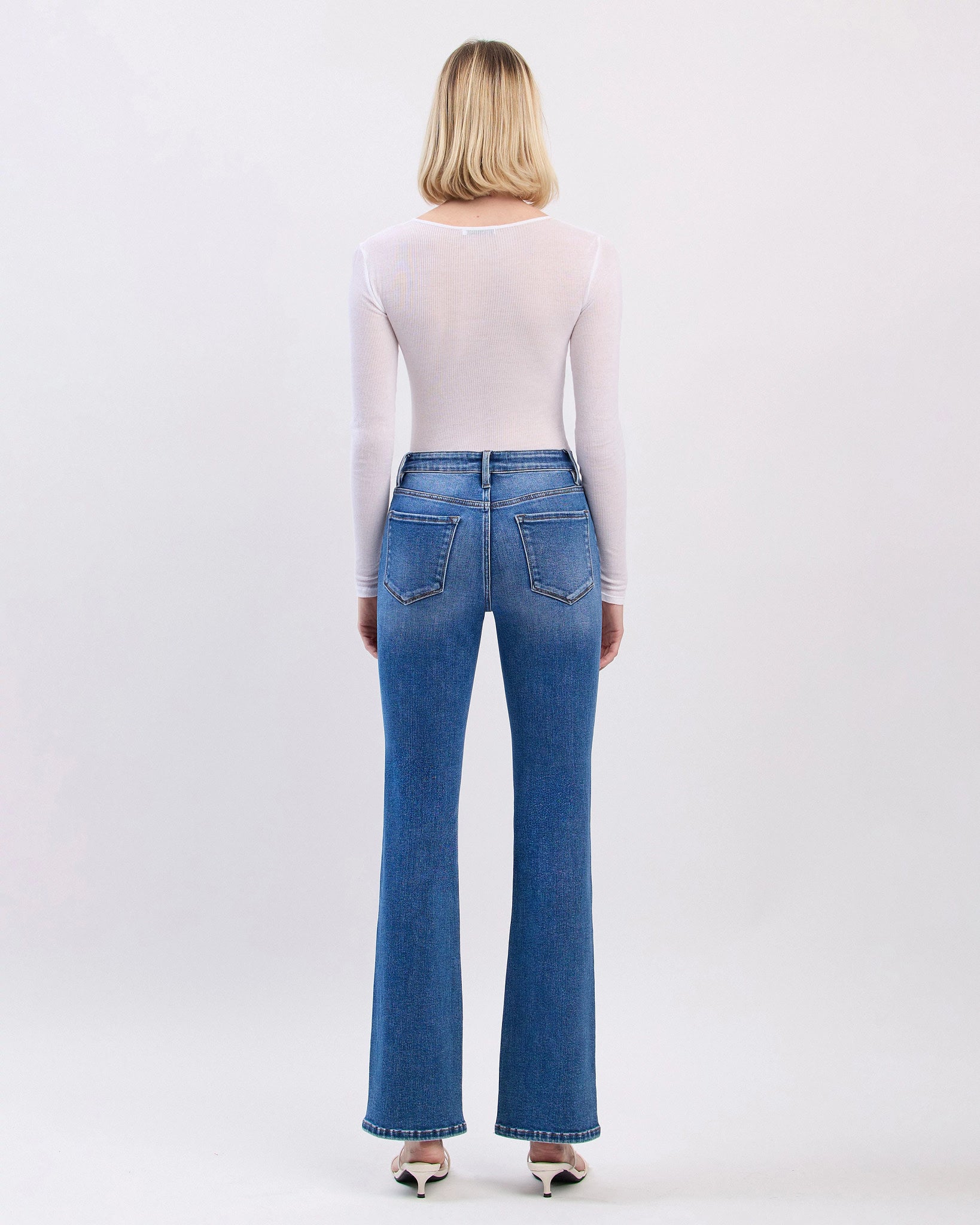 Radiant $|& Lovervet Mid Rise Bootcut Jeans - Hanger Side