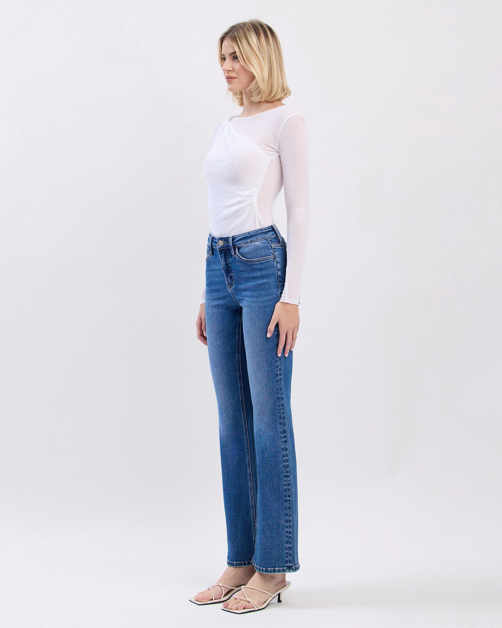 Radiant $|& Lovervet Mid Rise Bootcut Jeans - Hanger Front