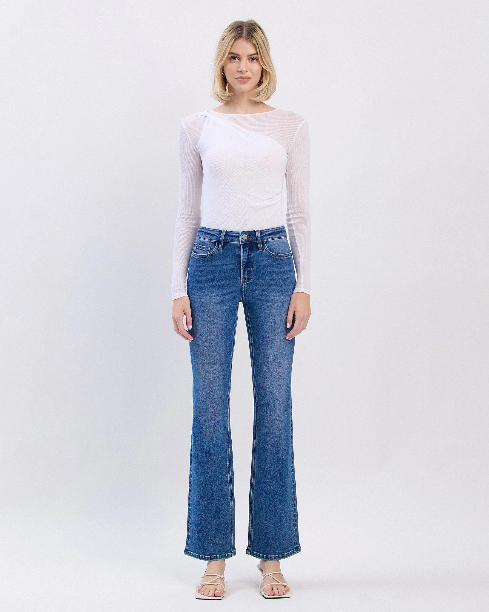 Radiant $|& Lovervet Mid Rise Bootcut Jeans - VOF Detail