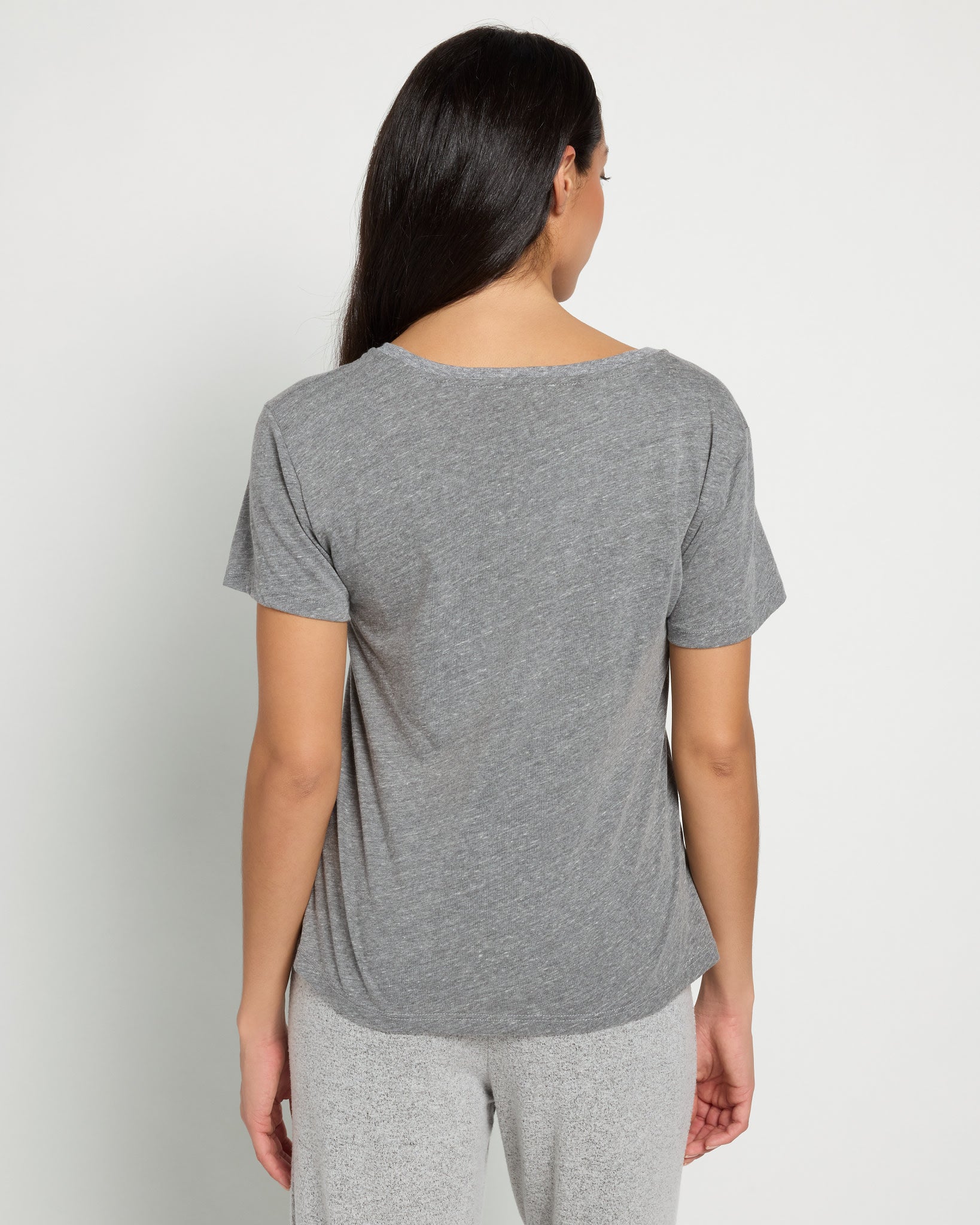 Heather Grey $|& SEAS Relaxed Sleep Tee - SOF Back