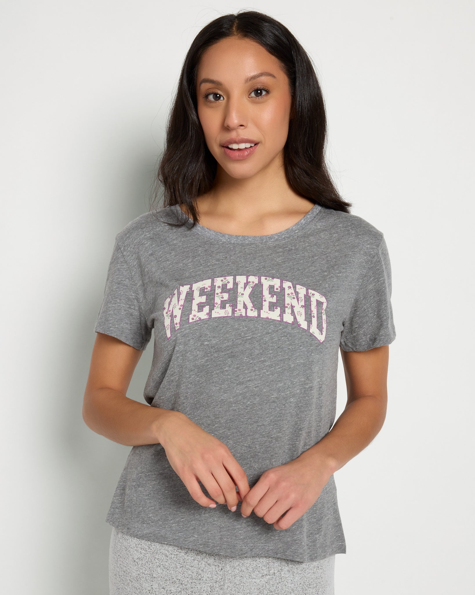 Heather Grey $|& SEAS Relaxed Sleep Tee - SOF Front