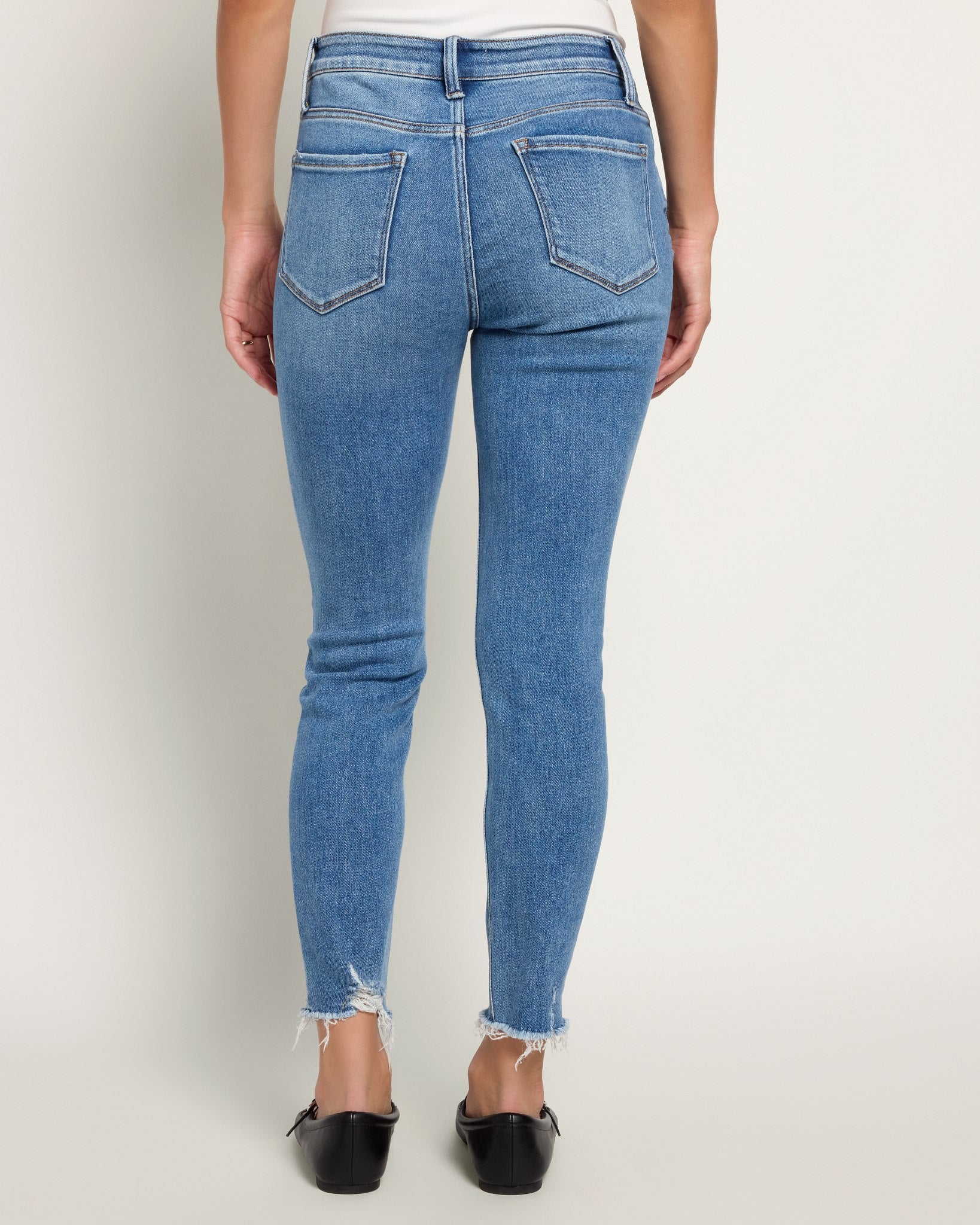 Prowess $|& Lovervet Mid Rise Crop Skinny Jeans - SOF Back