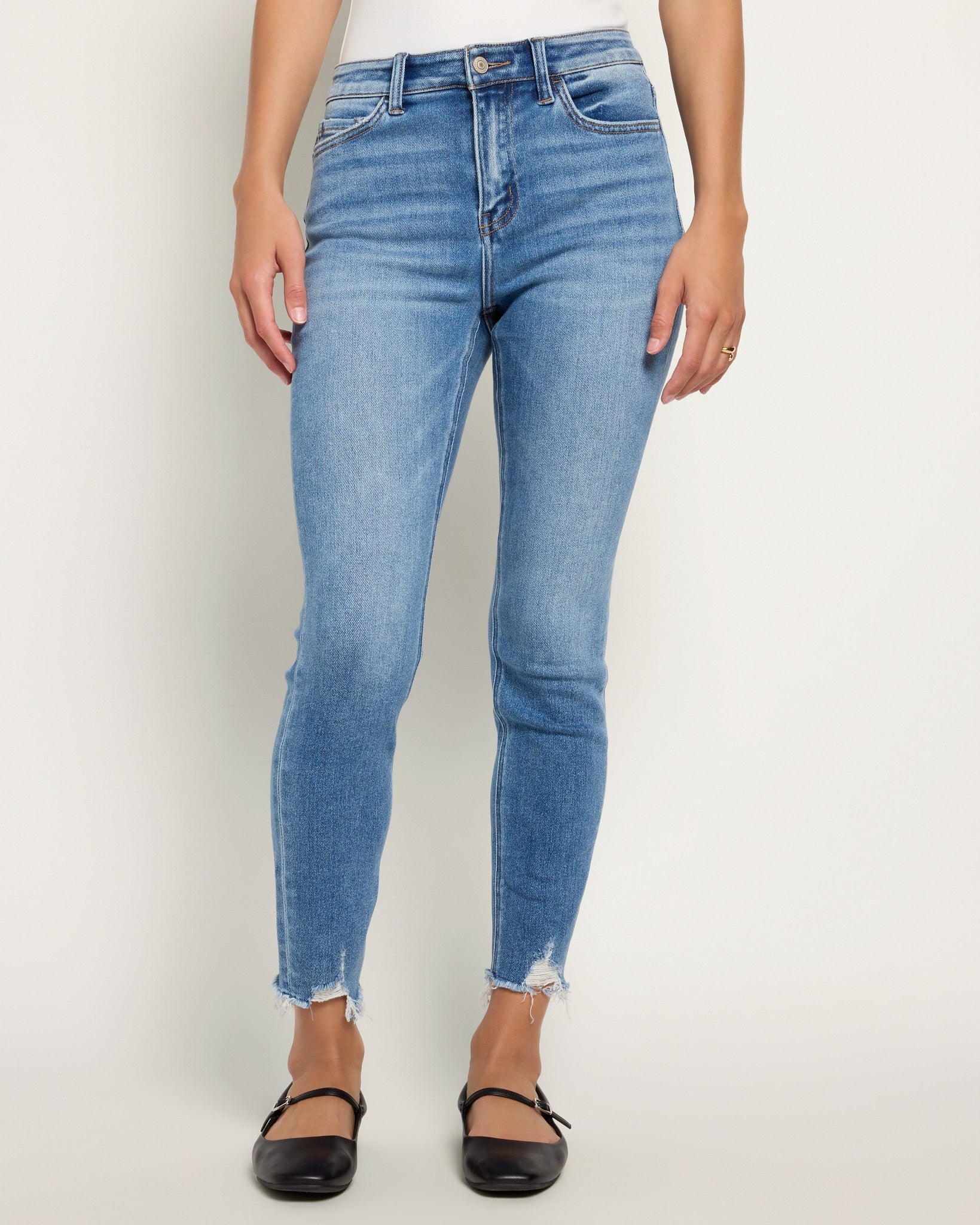 Prowess $|& Lovervet Mid Rise Crop Skinny Jeans - SOF Front