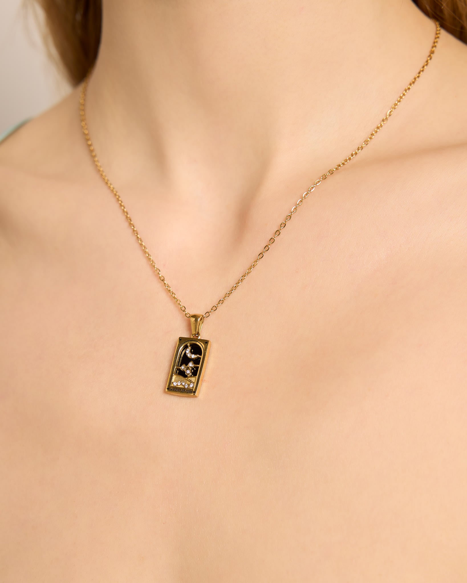 Knight of Cups $|& Nakamol Tarot Card Necklace - SOF Full Front