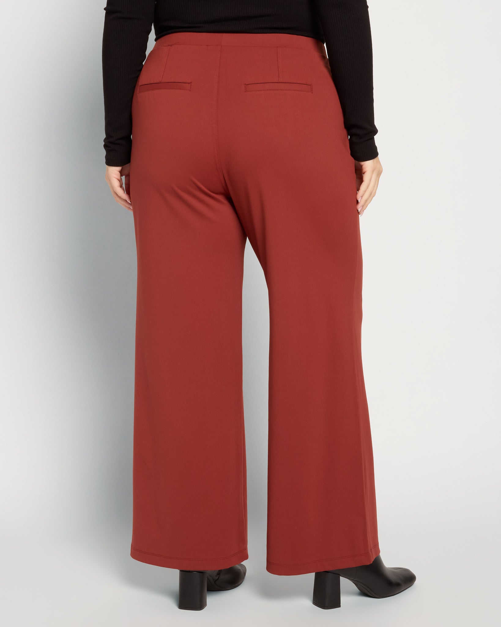 Fired Brick $|& Bobeau Pleat Pant with Pockets - SOF Back