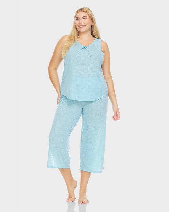 Aqua $|& flora Kae PJ Set - VOF Detail