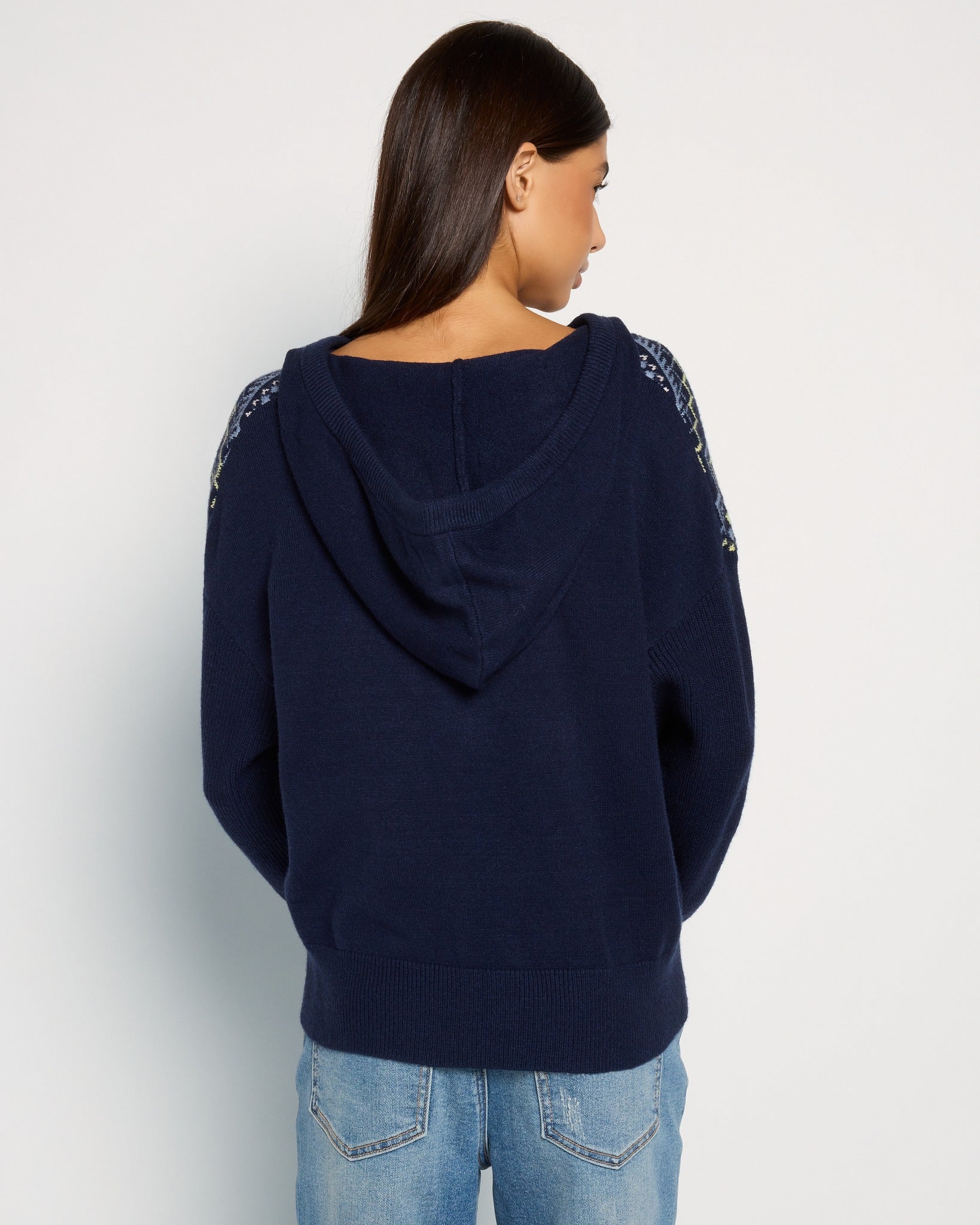 Mariner Midnight $|& Herizon Georgia Hooded Sweater - SOF Back