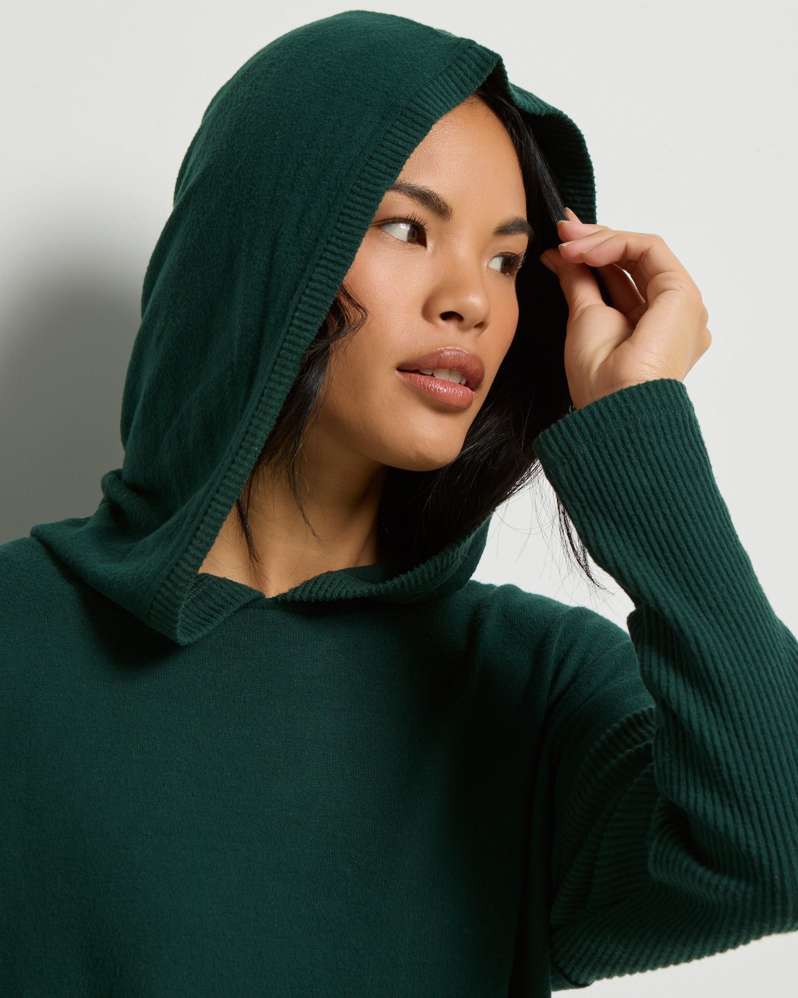 Hunter Green $|& SEAS Downtime Hooded Tee - SOF Full Front
