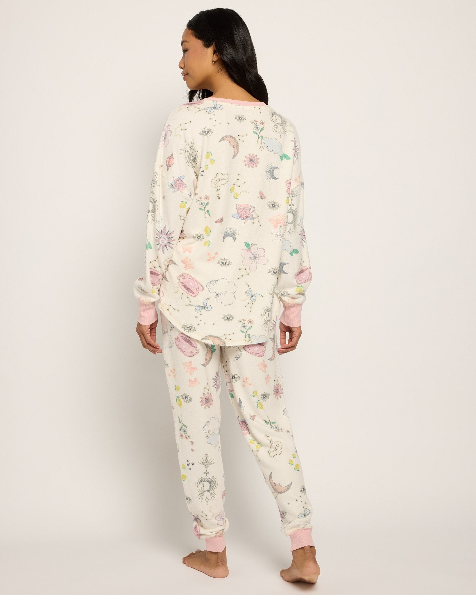 Cream $|& SEAS Dreamland PJ Set - SOF Back