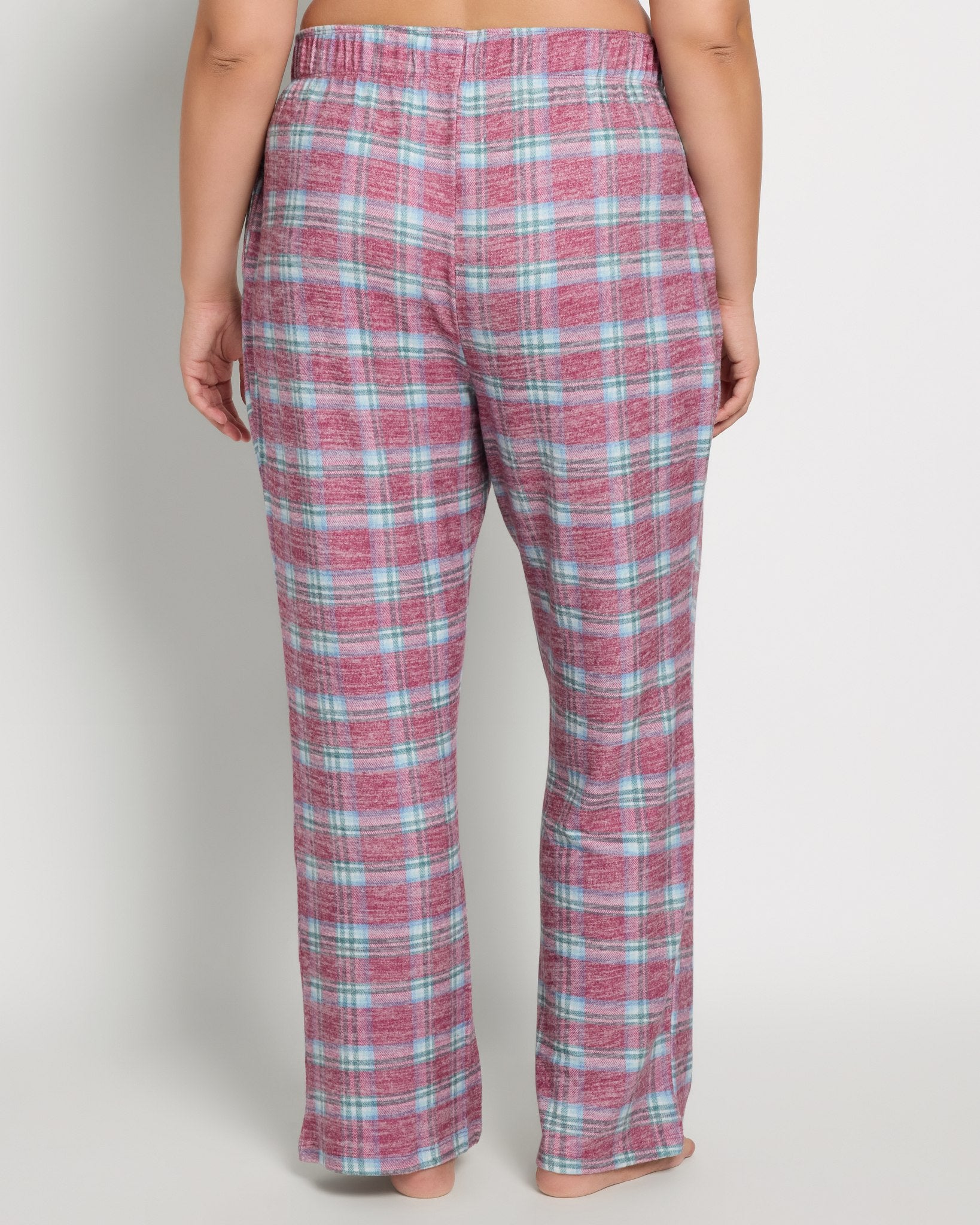 Fireside Tartan Cherry Plaid $|& SEAS Cat Nap Pant - SOF Back