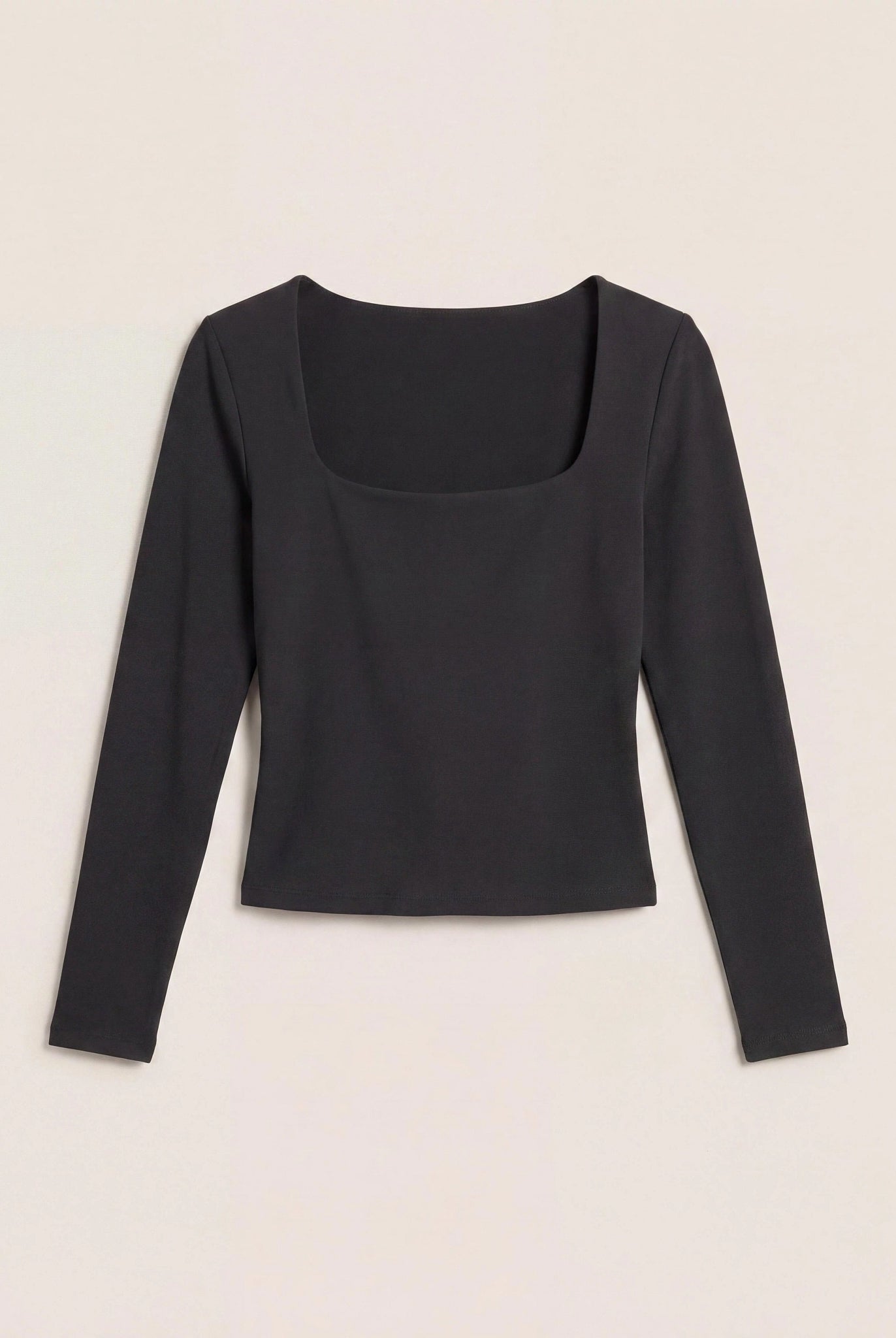 Black $|& Interval CloudLight Tempo Long Crop Top - Hanger Detail