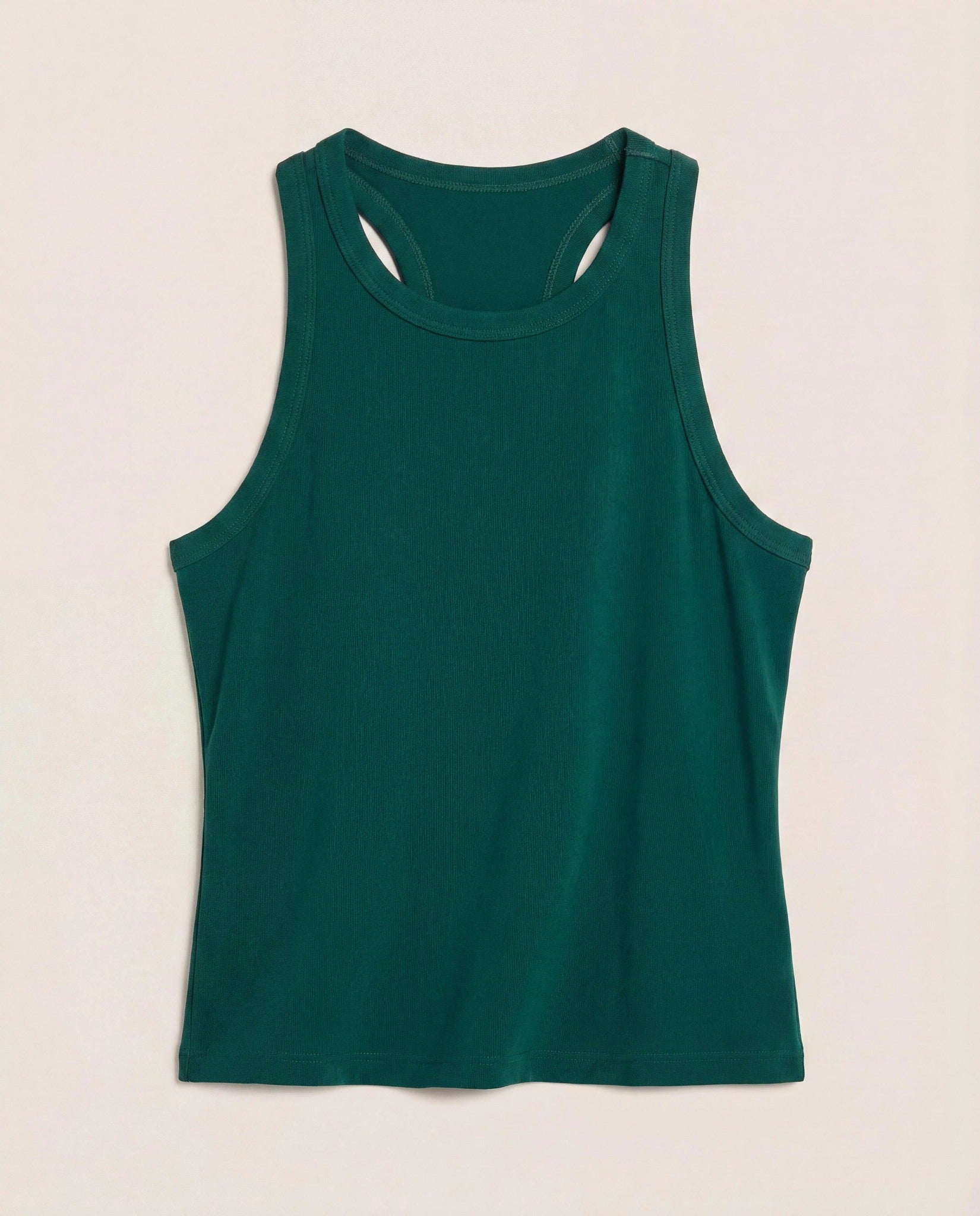 Forest Green $|& Interval CloudLight Courtside Long Crop Tank - Hanger Detail