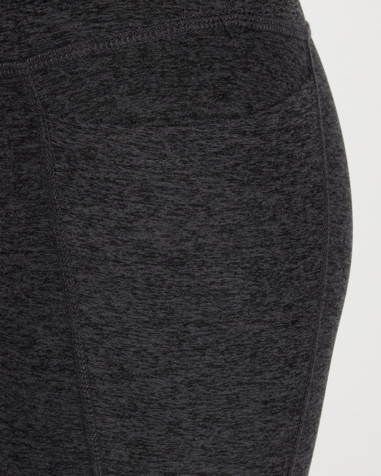 Heather Charcoal $|& Interval FlowHeather Sculpt Pocket Legging - SOF Full Front