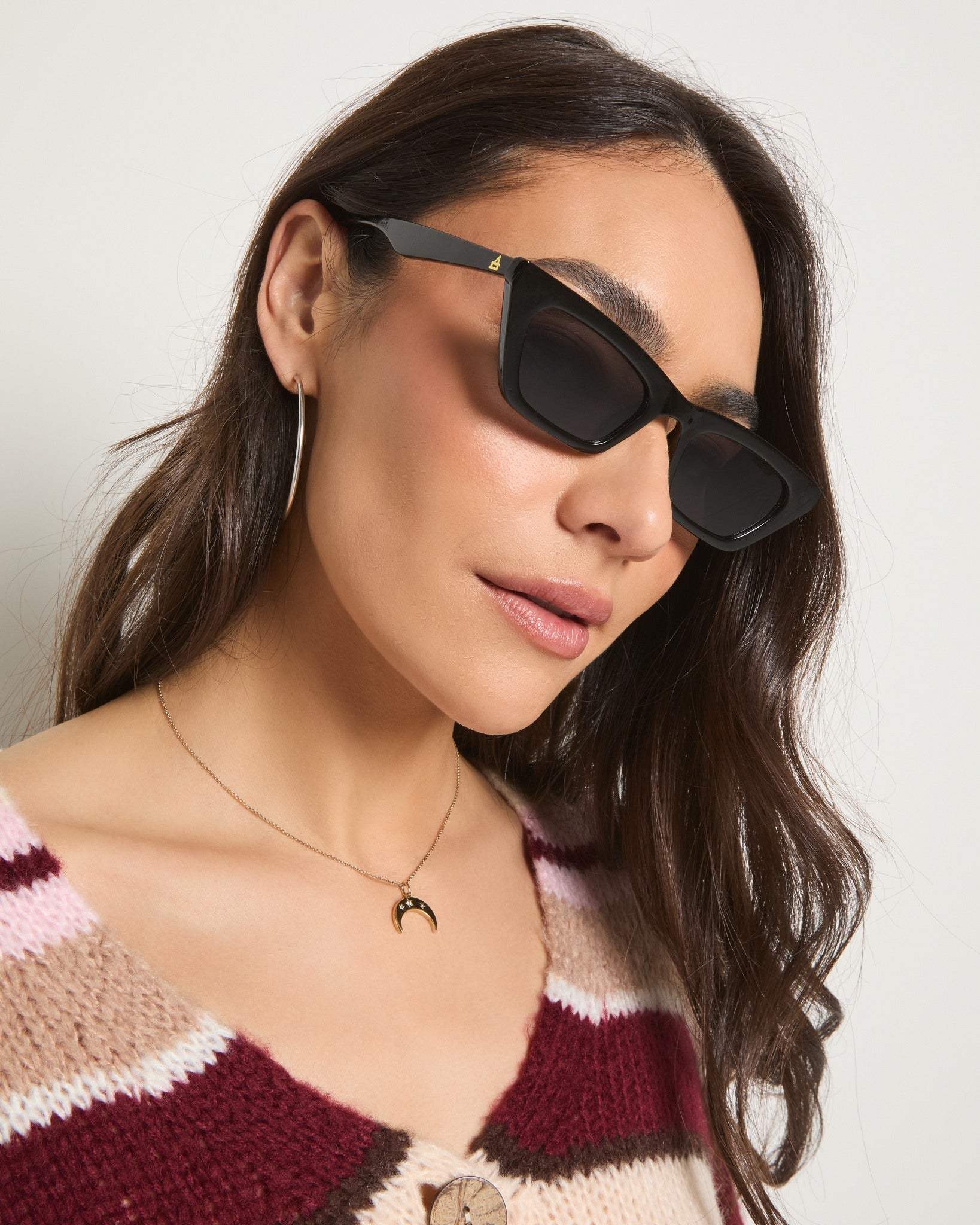 Black/Smoke $|& AIRE Polaris Sunglasses - SOF Side