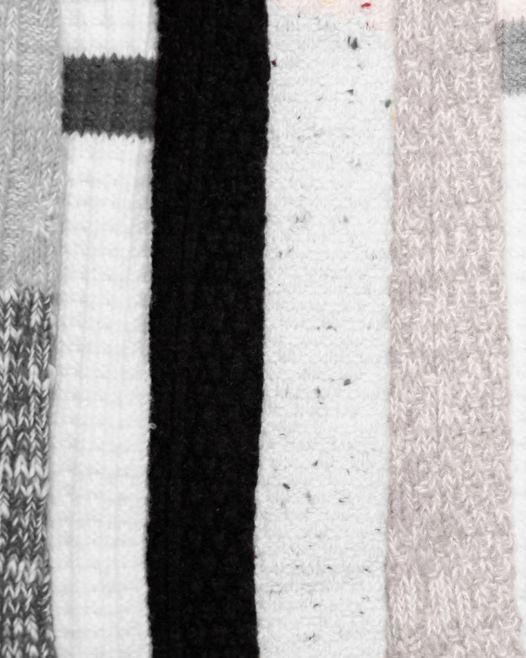 Red/Grey Mix $|& MUK LUKS 6 Pack Microfiber Boot Socks - Hanger Back