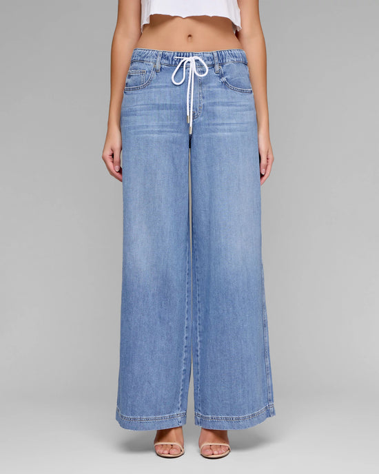 Light Wash Blue $|& Hidden The Nori Super Soft Drapey Wide Leg Jean - VOF Detail