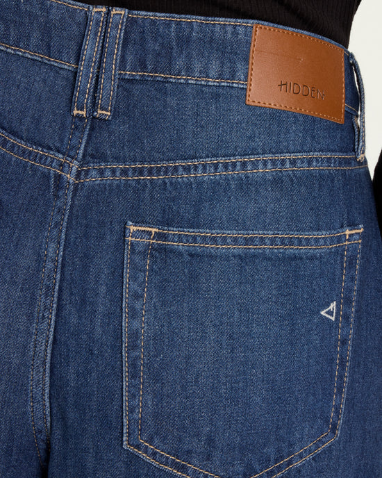Dark Wash Blue $|& Hidden The Nori Super Soft Trouser Jean - SOF Back