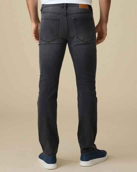 Black Wash $|& Flag & Anthem Baytown Oakland Slim Cooling Jean - Hanger Side