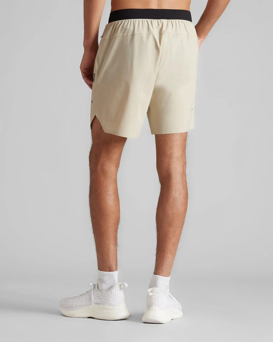 Sandstone $|& Rhone 7' Invictus Ripstop Short - Unlined - Hanger Side