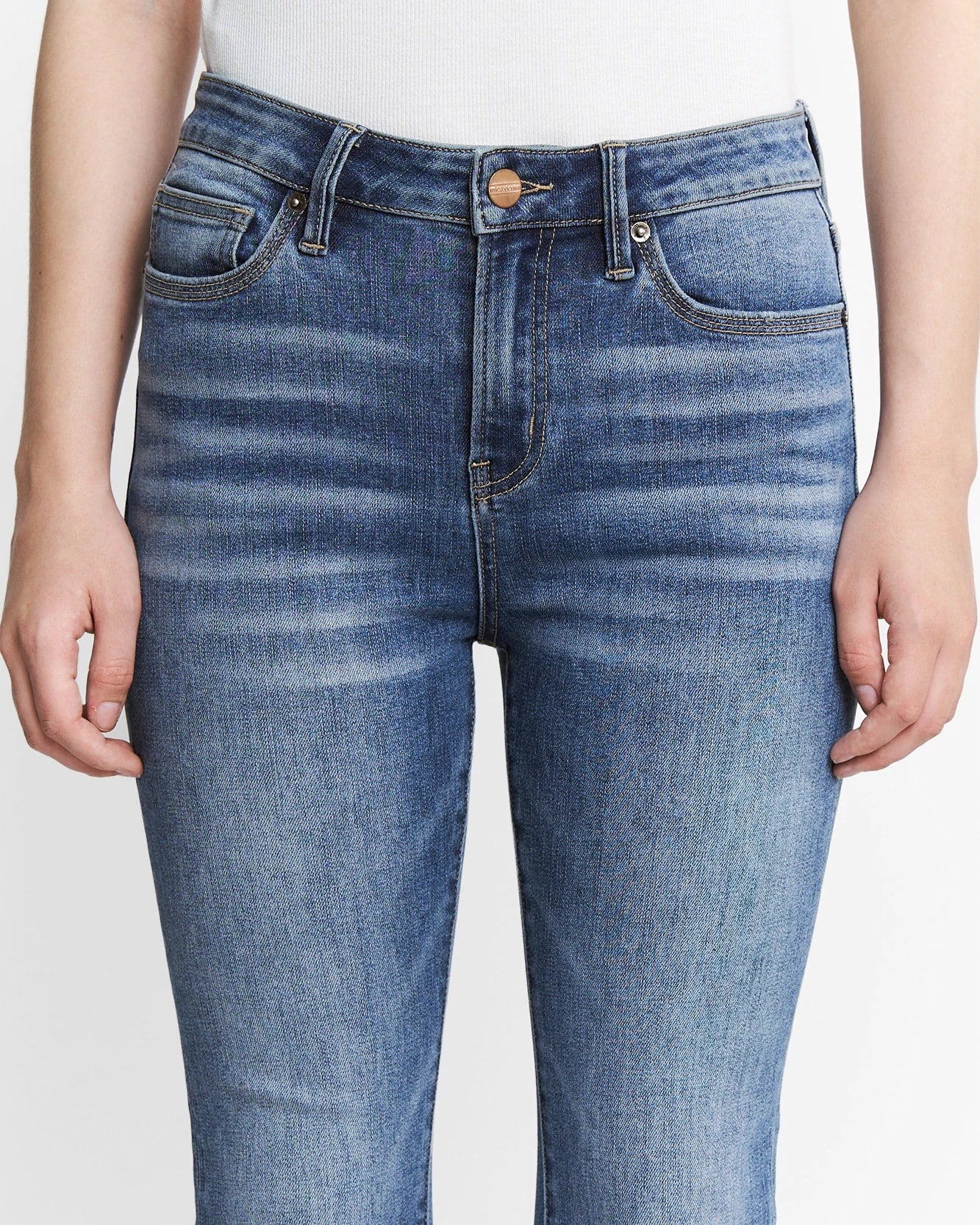 Smalt Blue $|& Mica Denim High Rise Bootcut Jeans - Hanger Back