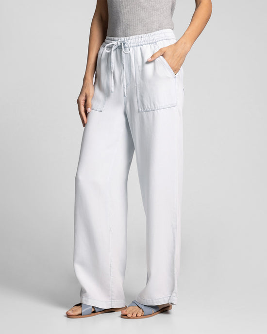 Bailey Wash Blue $|& Thread & Supply Pearla Chambray Pant - Hanger Front