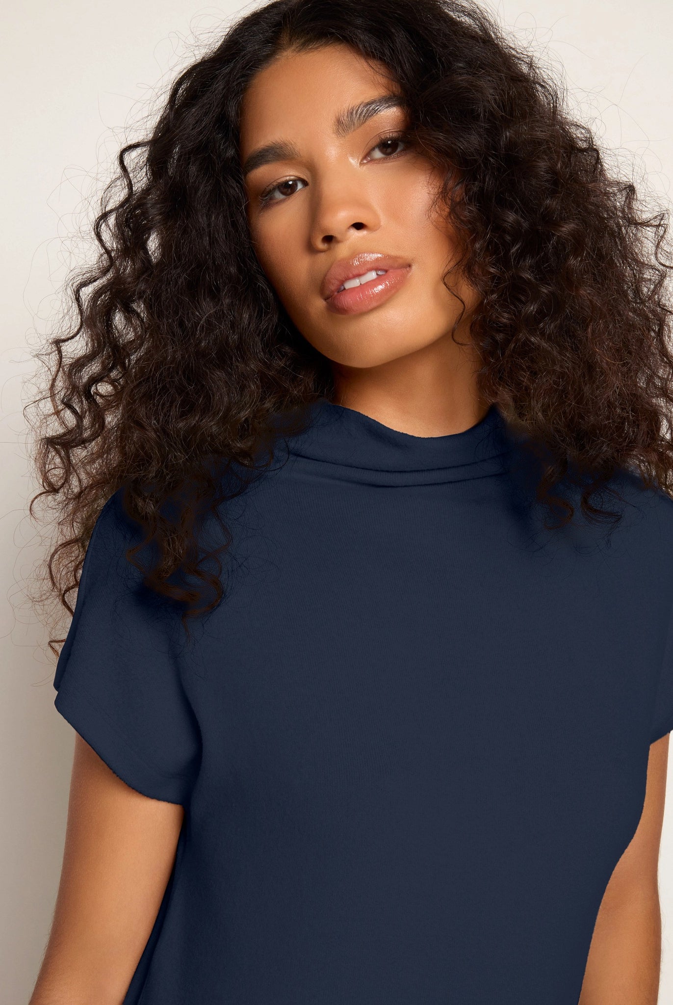 Mariner Midnight $|& SEAS Pier Funnel Neck Hacci Tee - SOF Full Front