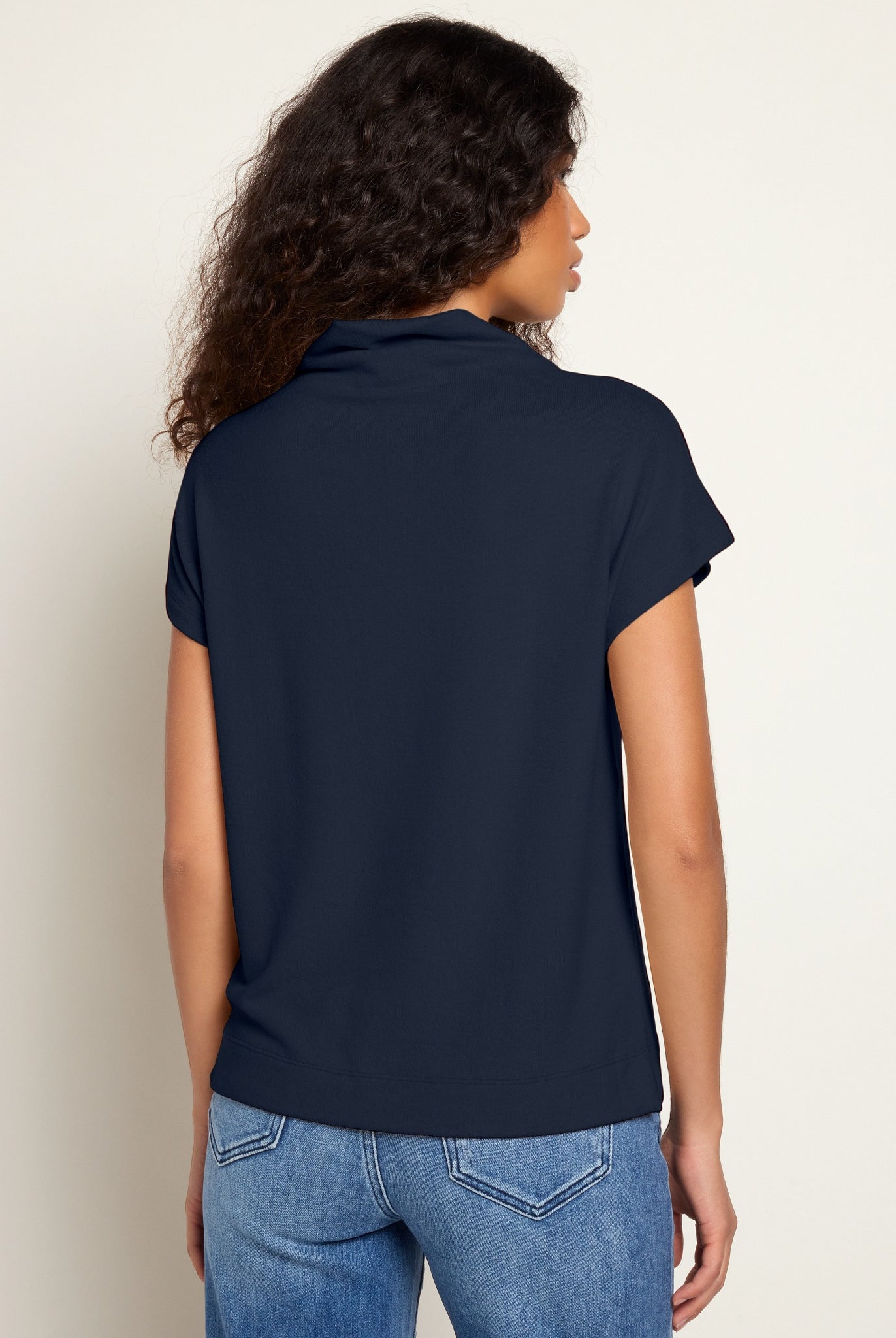Mariner Midnight $|& SEAS Pier Funnel Neck Hacci Tee - SOF Back