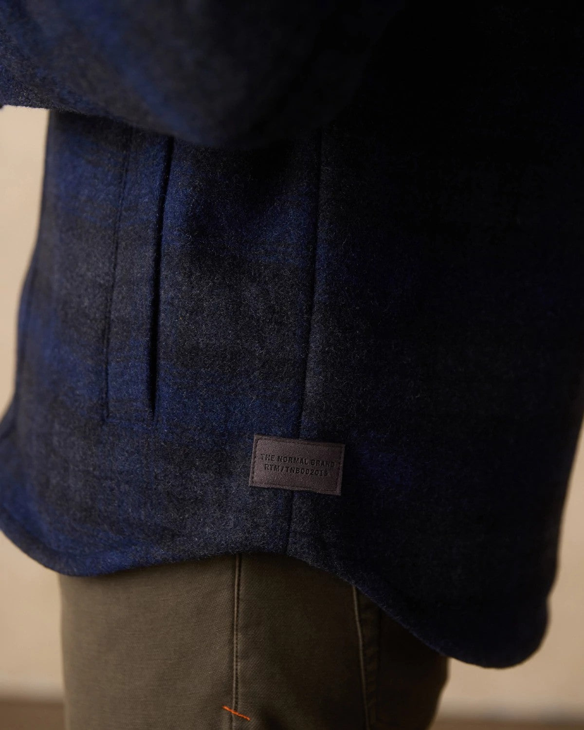 Navy Plaid $|& The Normal Brand Brightside Workwear Jacket - Hanger Back