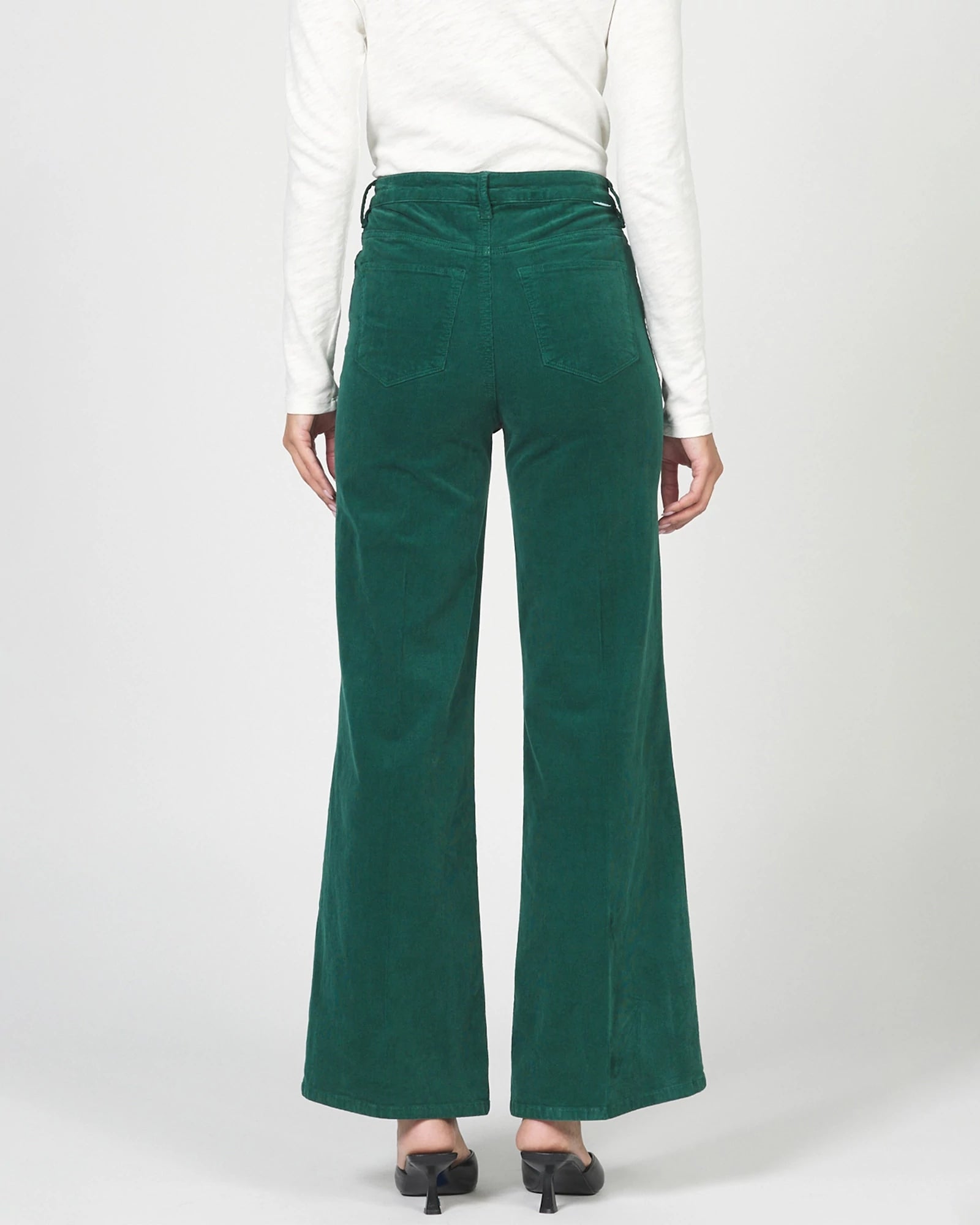 Rainforest $|& Dear John Fiona Wide Leg Corduroy Trouser - Hanger Side