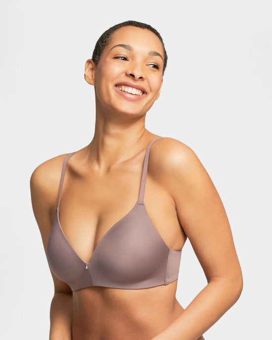 Almond Spice $|& Montelle Wire-Free T-Shirt Bra - VOF Detail