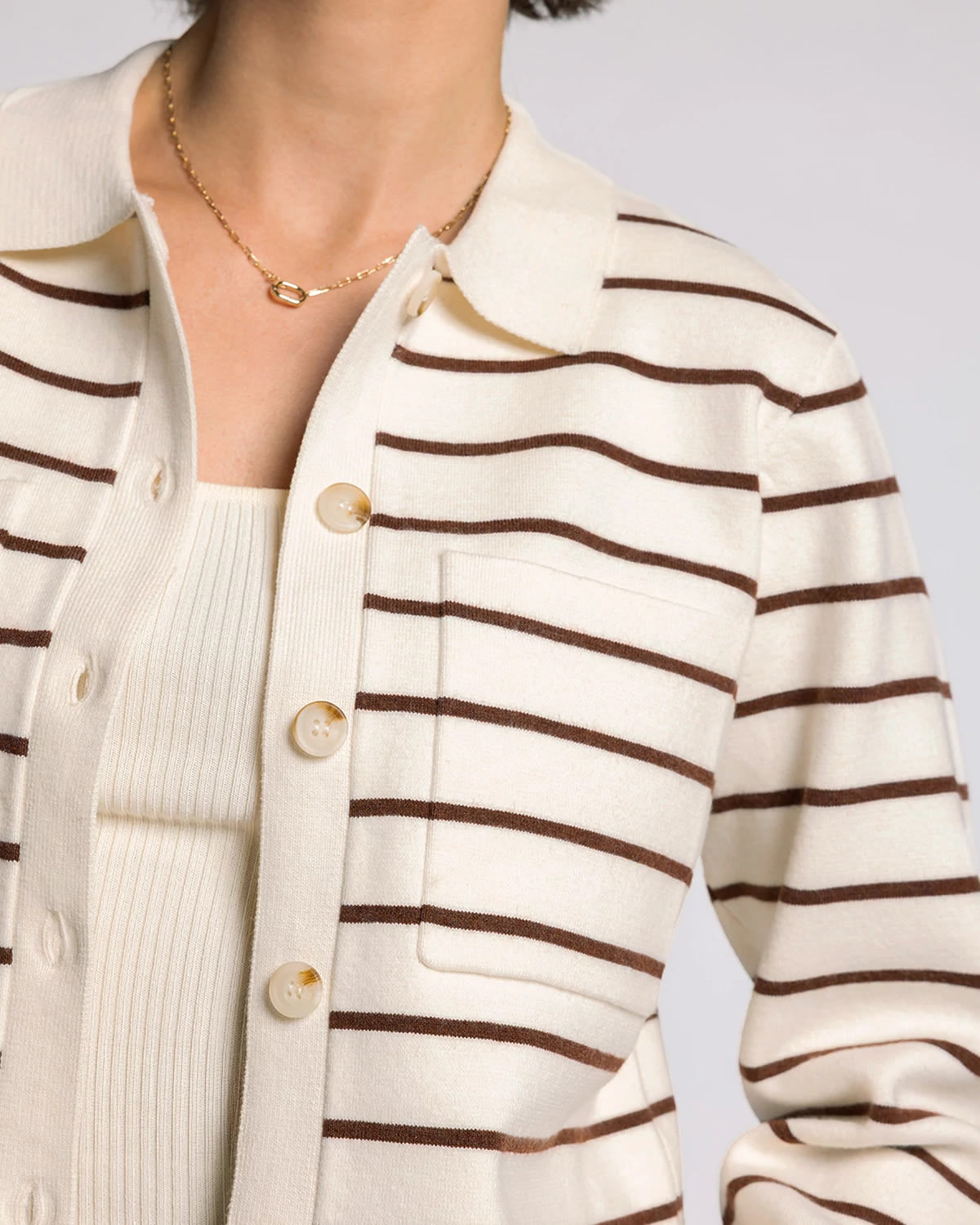 Ivory Maroon $|& Thread & Supply Clyde Sweater Jacket - Hanger Side