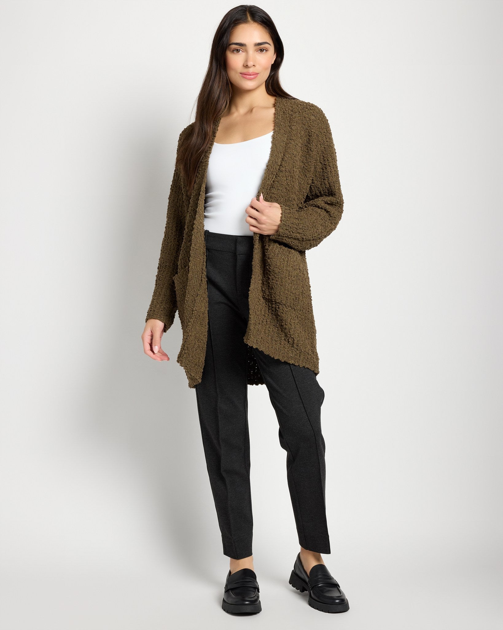 Olive $|& Bobeau Popcorn Cardigan - UGC On Fig