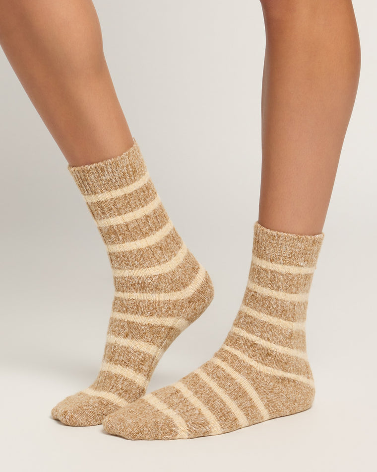 Warm Neutrals $|& Macrae & Co Amber Crew Socks 3 Pack - SOF Front