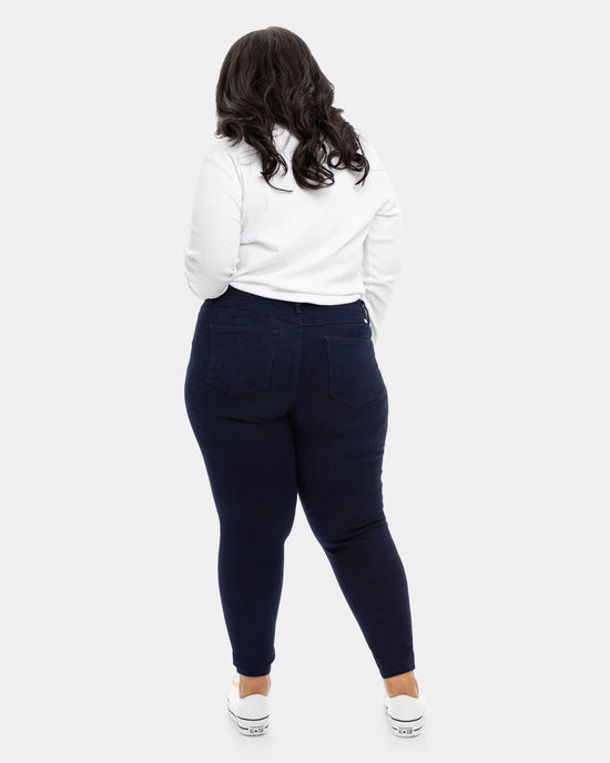 Black Rinse $|& 1822 Denim Butter High-Rise Skinny - Hanger Side