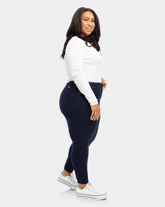 Black Rinse $|& 1822 Denim Butter High-Rise Skinny - Hanger Front